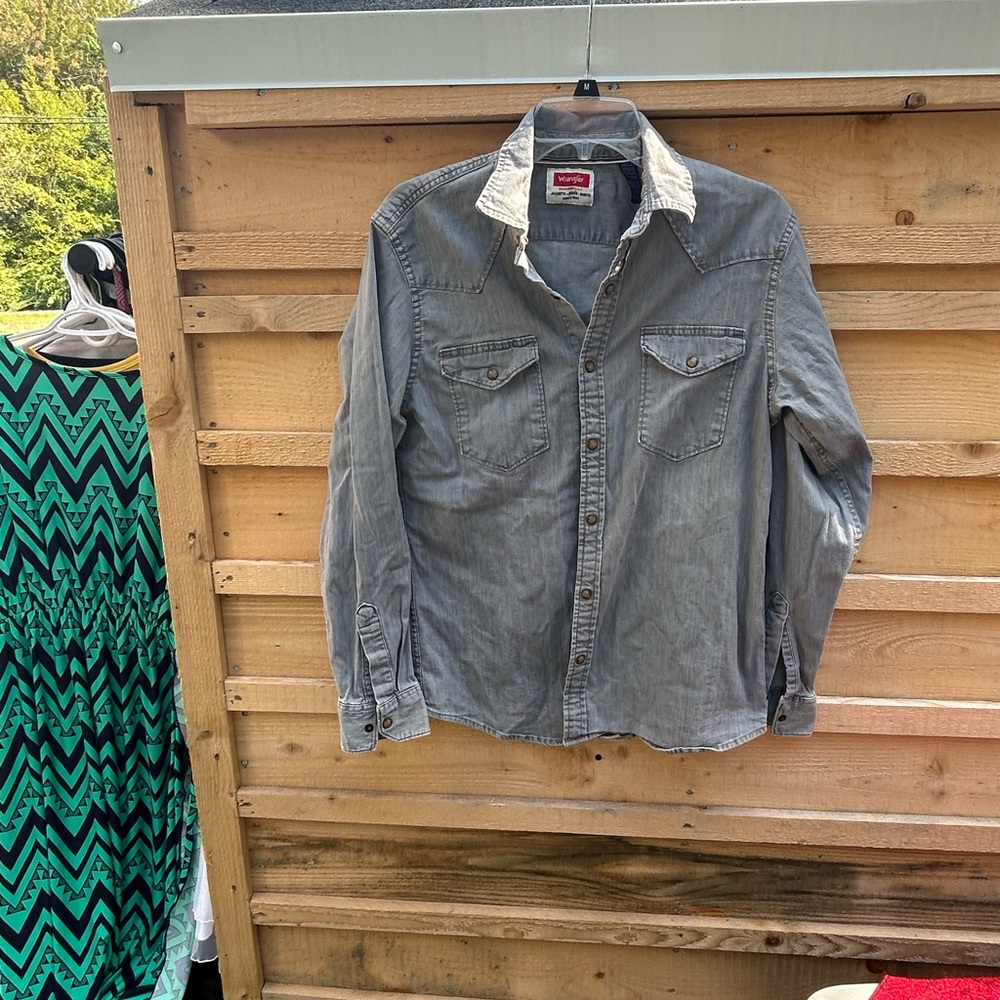 Wrangler Men's Gray Shirt Jacket